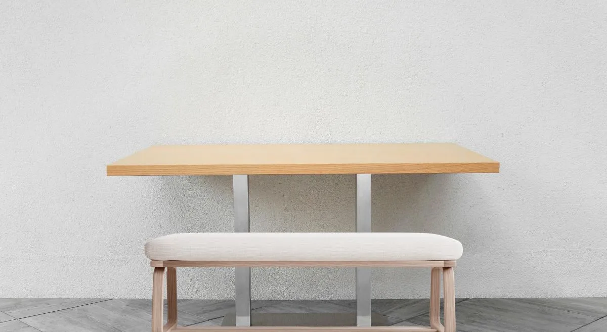 Square Table With Bench Seating