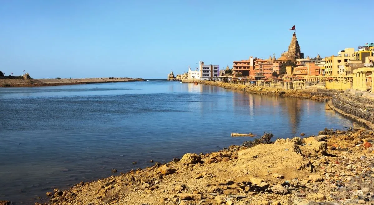Dwarka Bay and Krisna Temple
