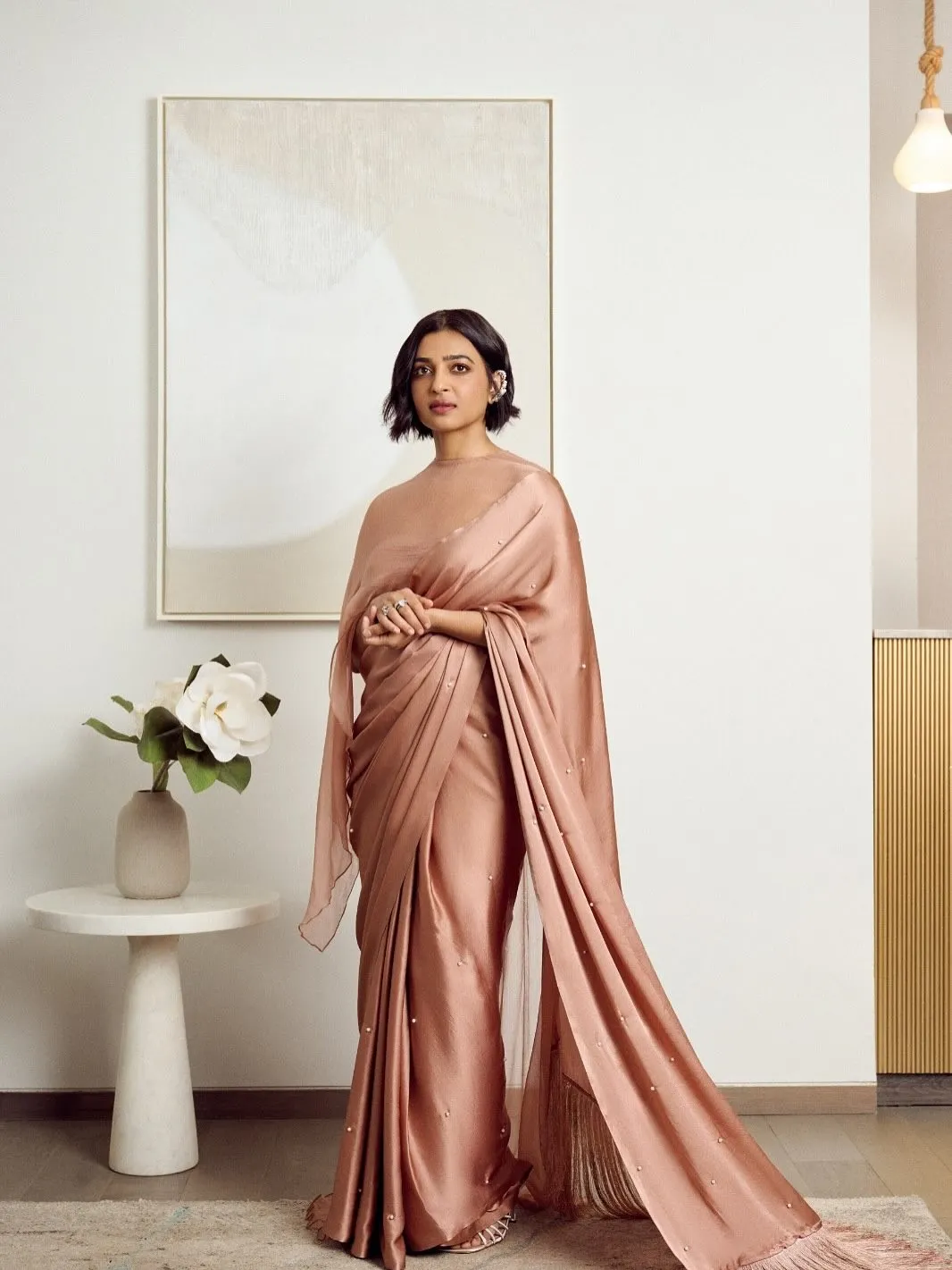 Radhika Apte Elegant Silk Saree Look