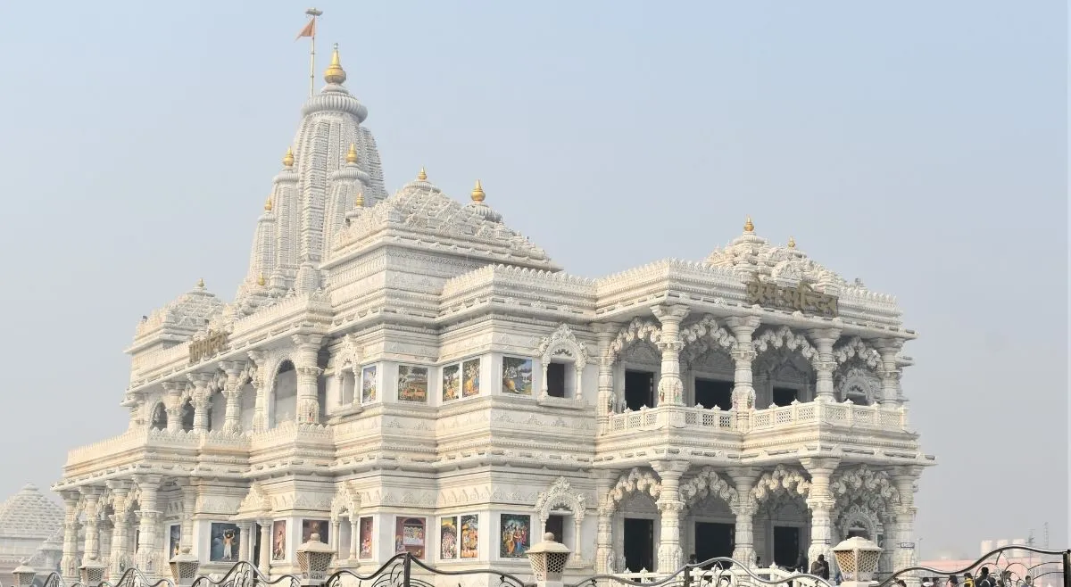 The Prem Mandir in Vrindavan