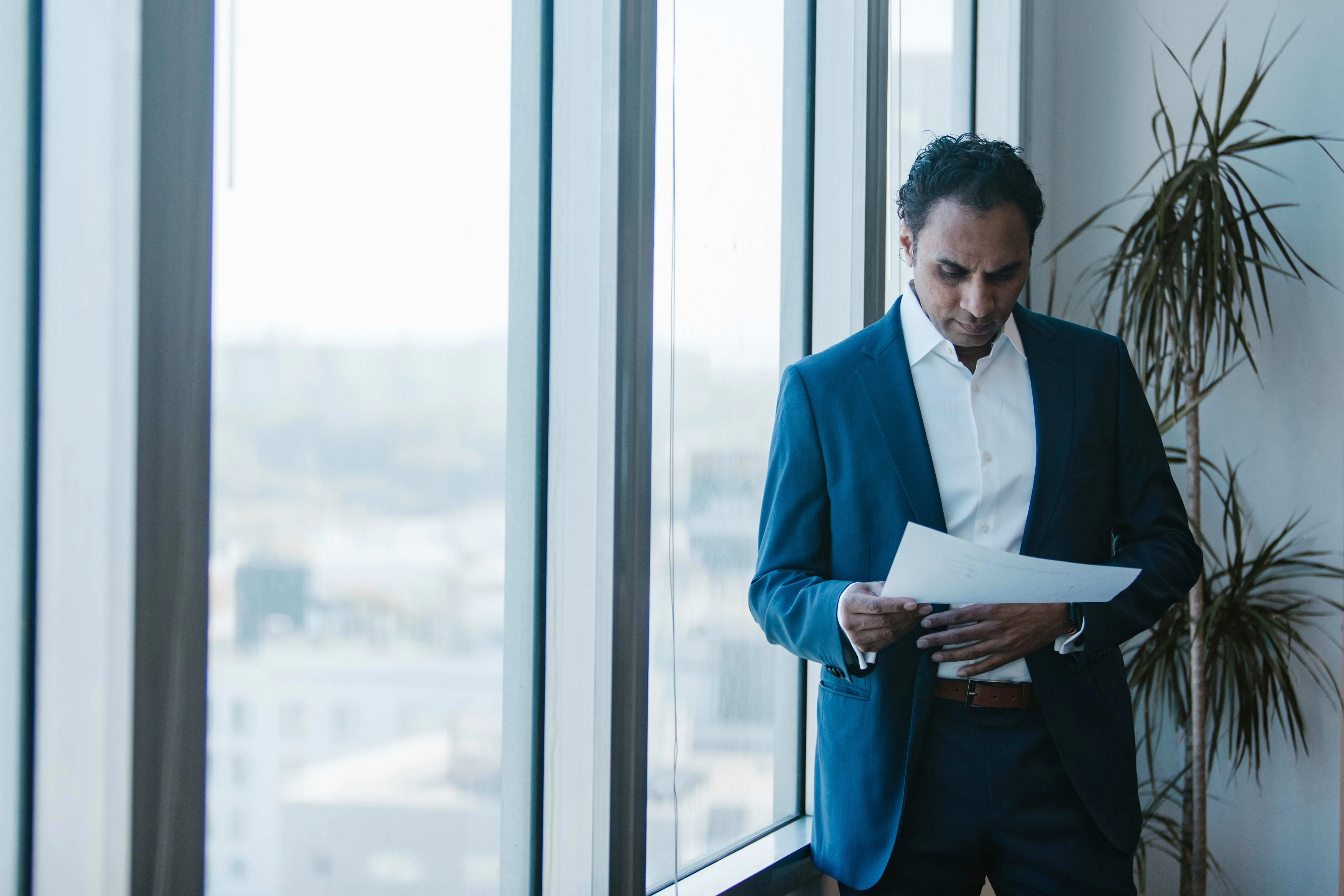 indian business man working