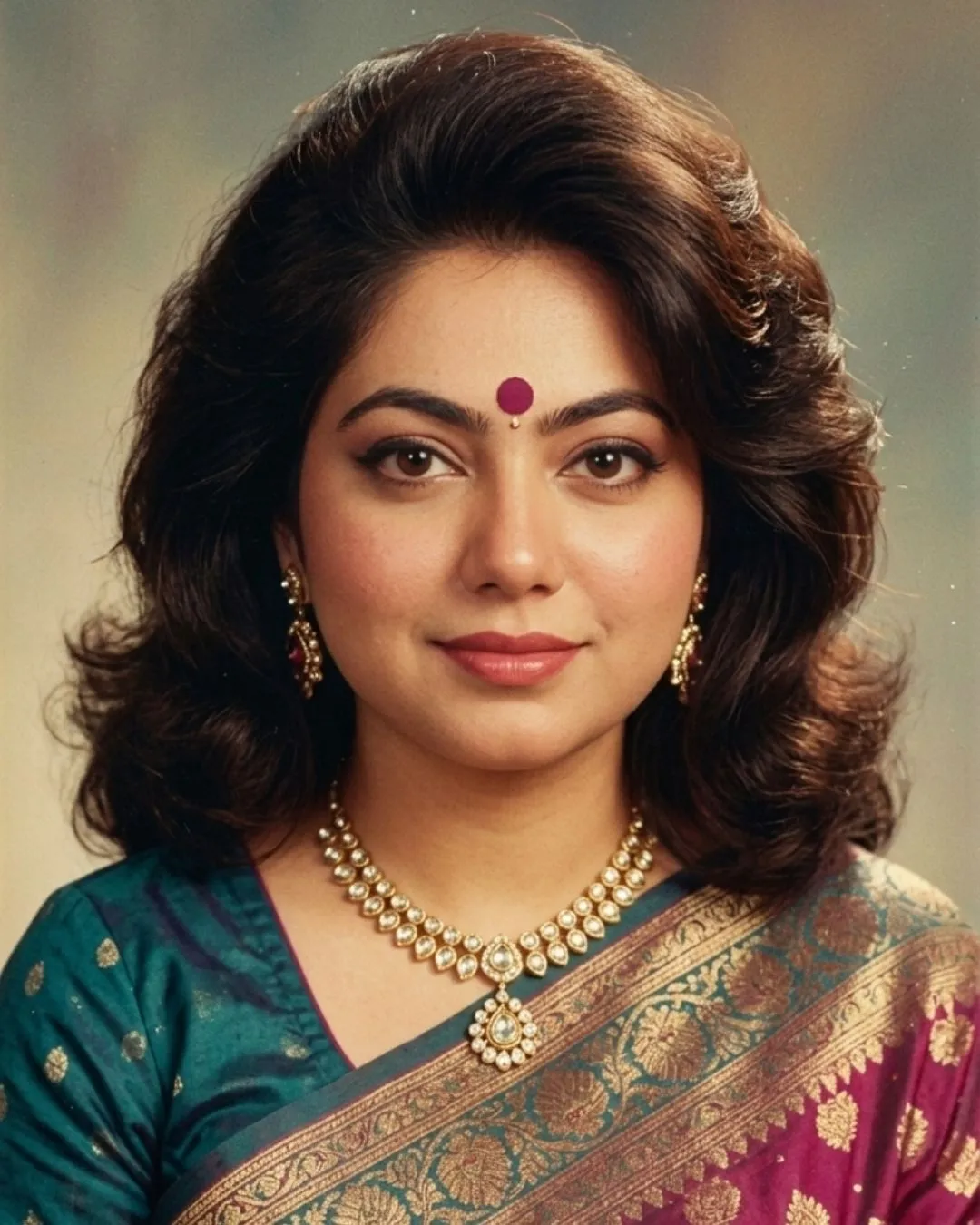 1980s Bollywood studio portrait