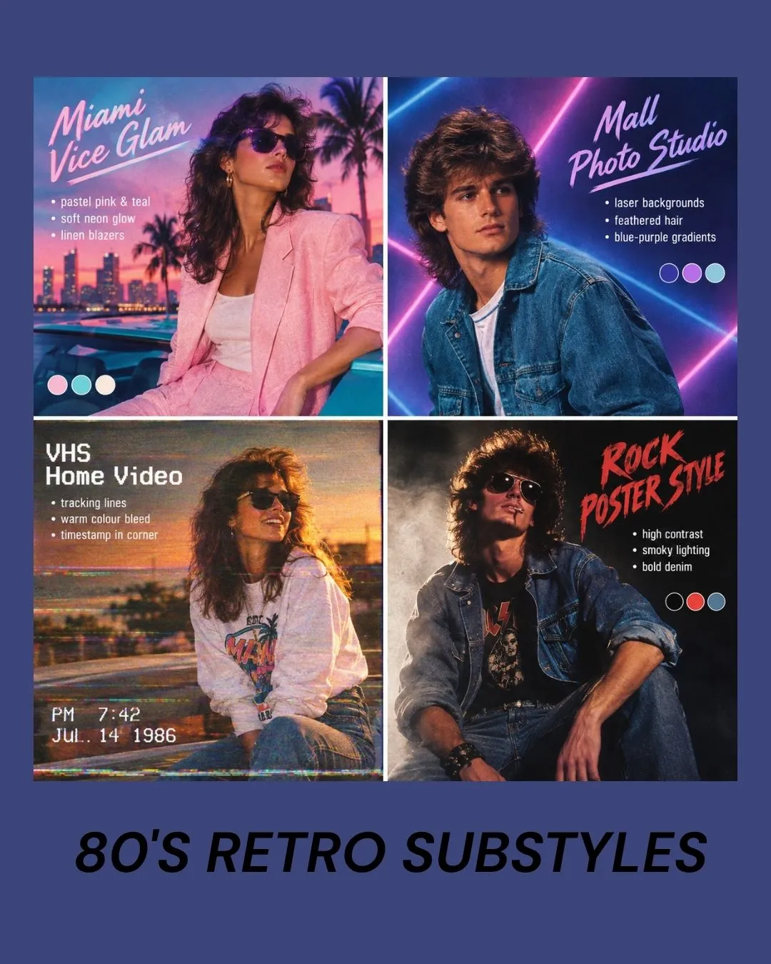 80s retro substyles