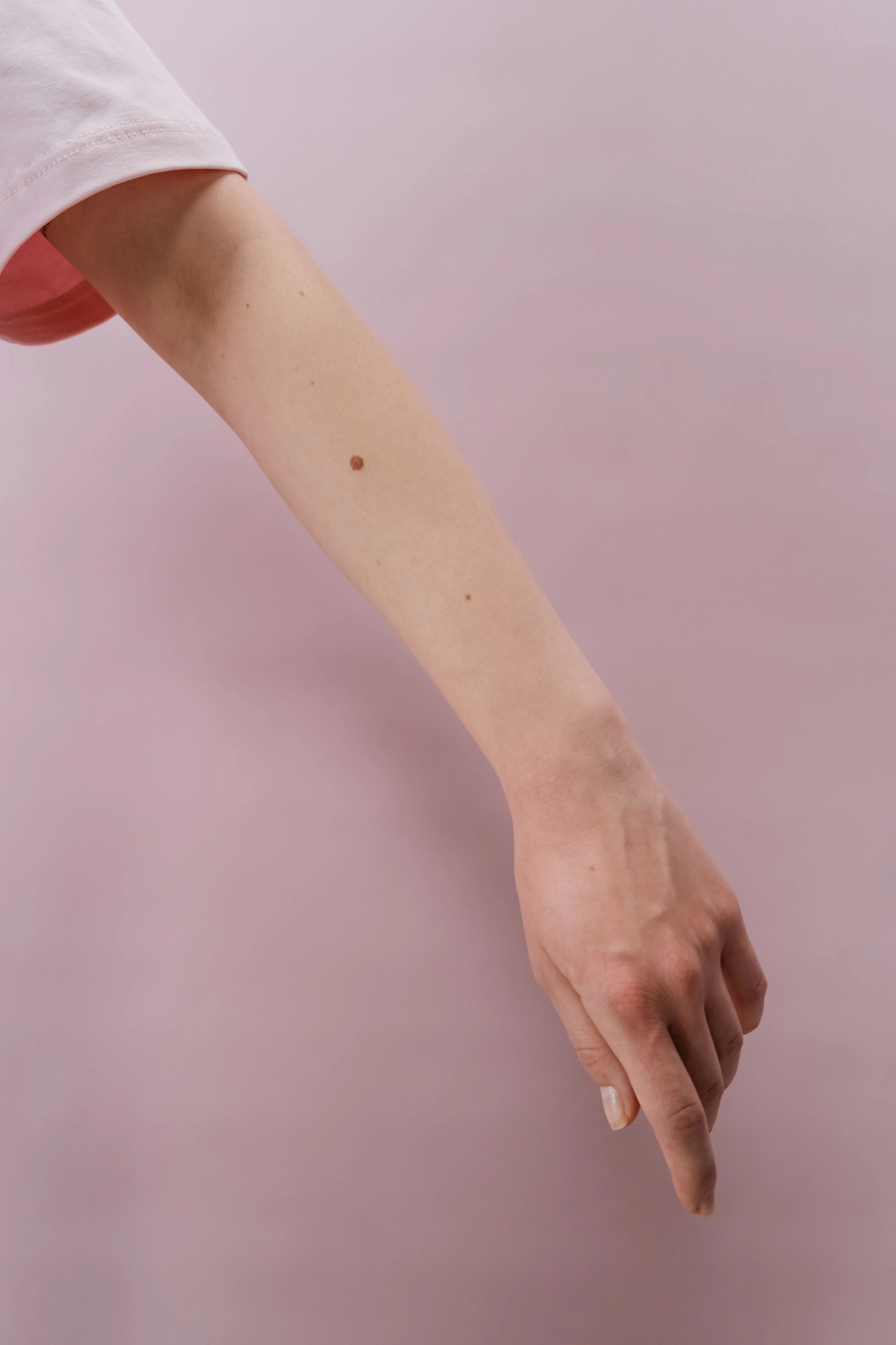 mole on hand