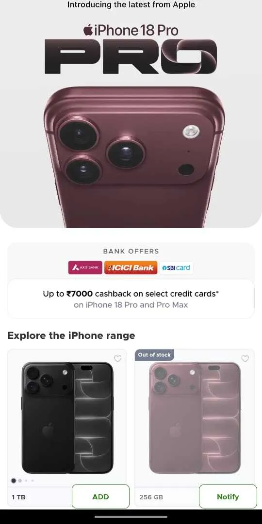 iphoneonblinkit