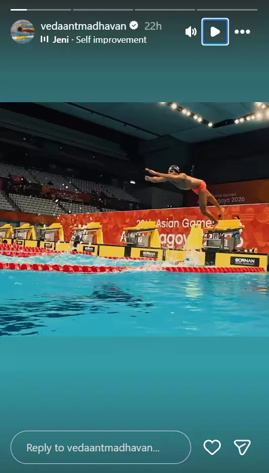 Vedant Madhavan swimming preparation