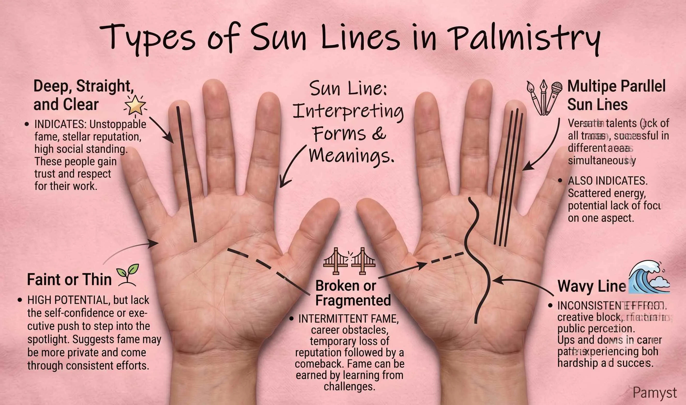 types of sun lines