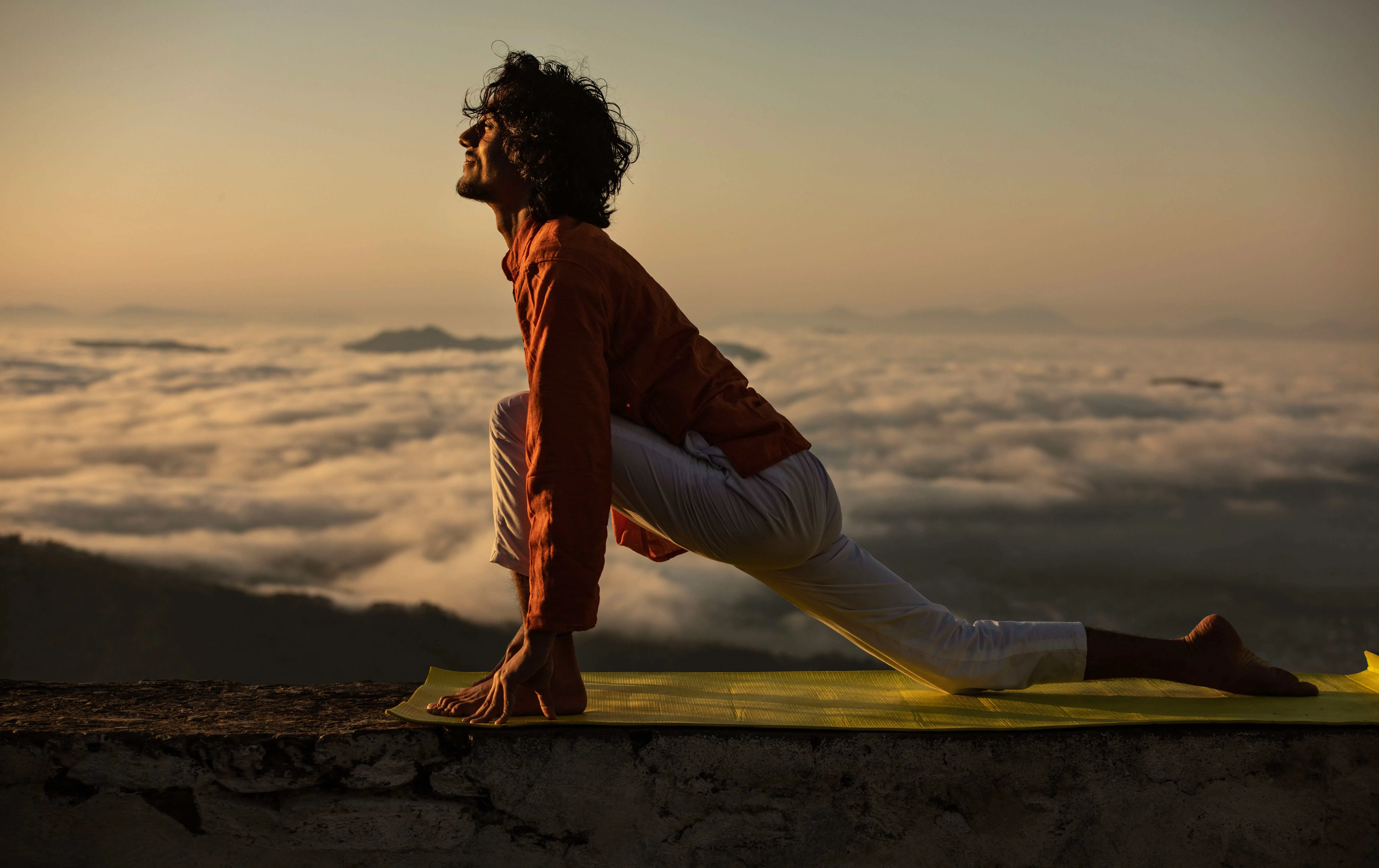 peforming surya namaskar