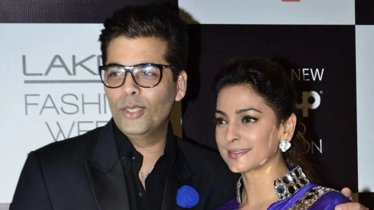 Juhi Chawla and Karan Johar photo