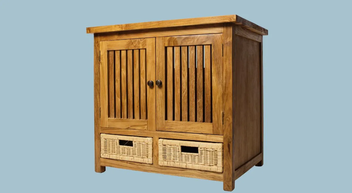 The Louvred Door Cabinet
