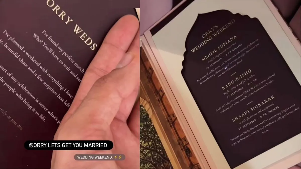 Orry wedding card
