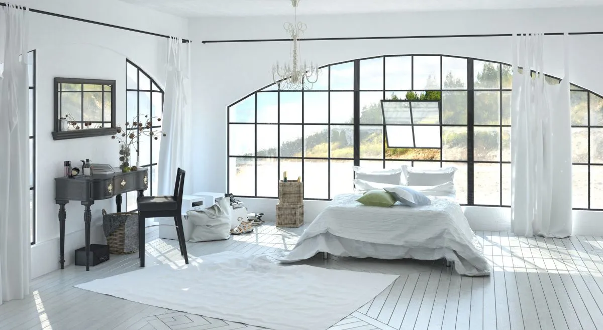 White And Wood Bedroom