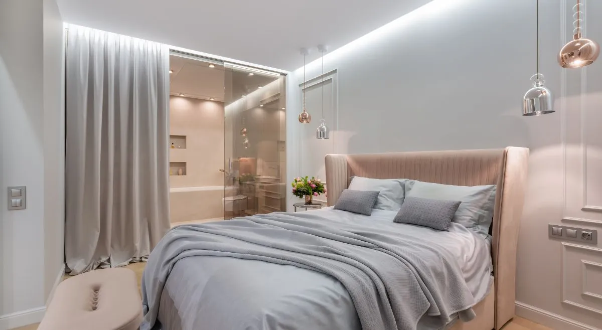 White Minimalist Bedroom