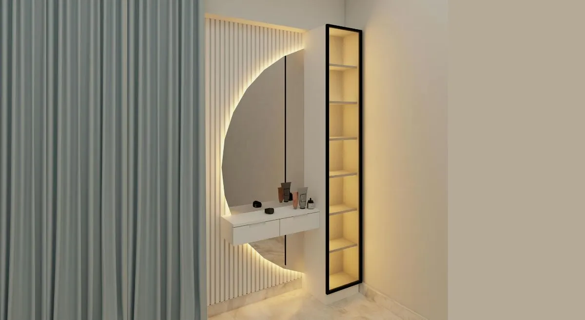 Floating Wall Mounted Vanities with Undermount Lighting