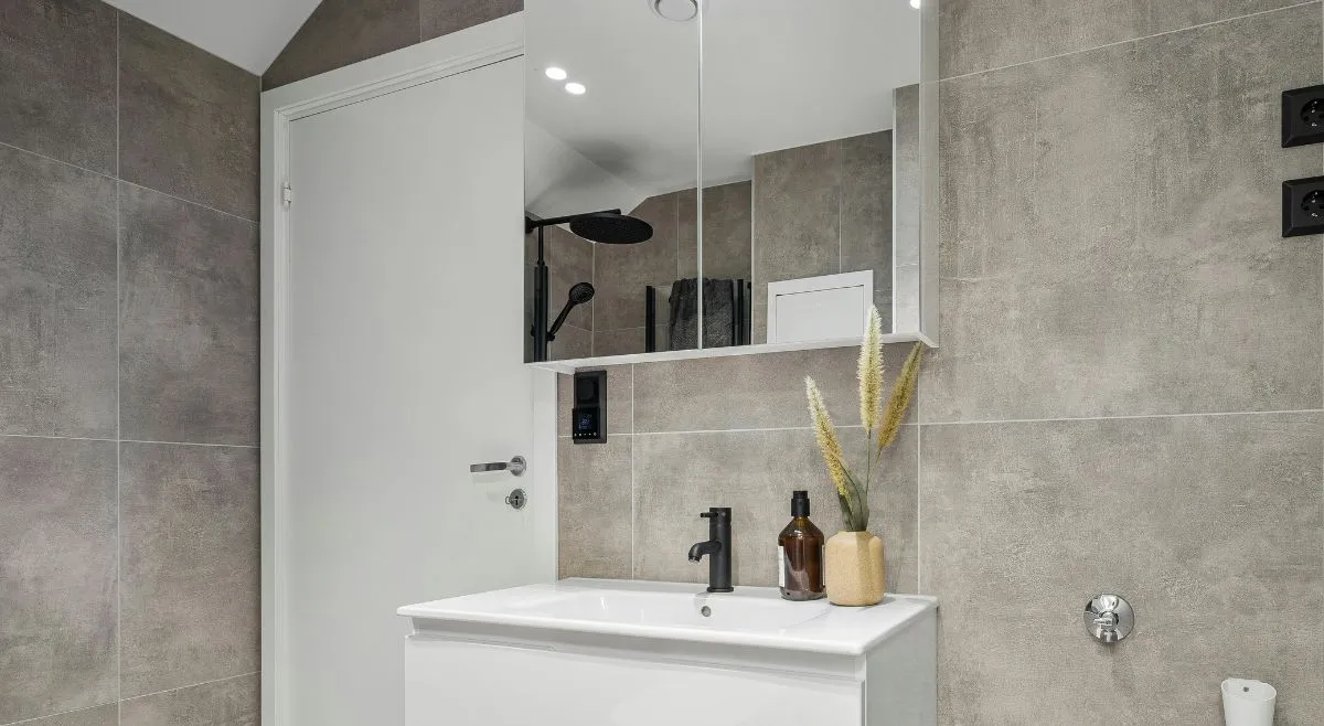 Mirrored Corner Vanity Cabinets