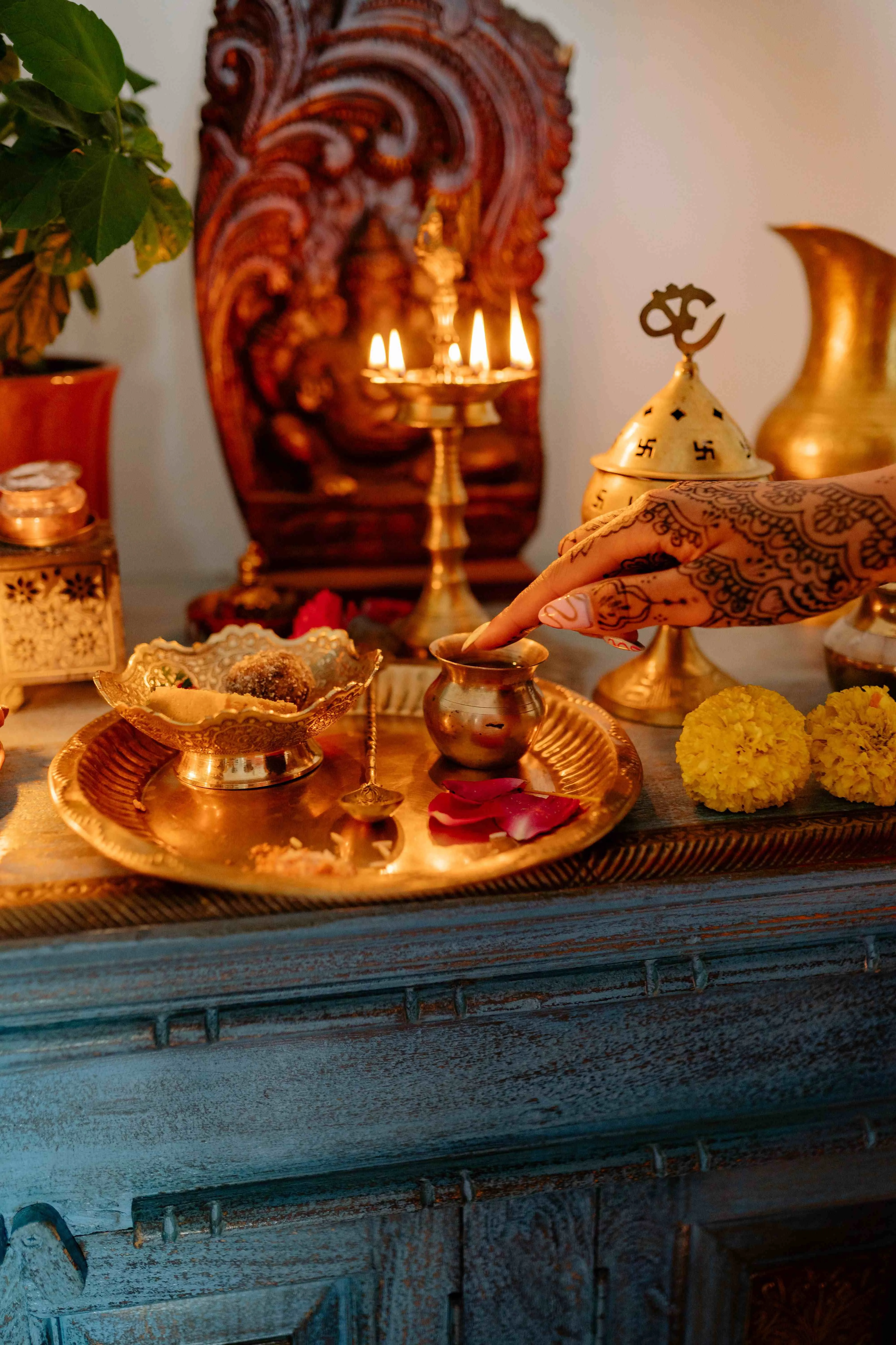 how to perfrom puja at home