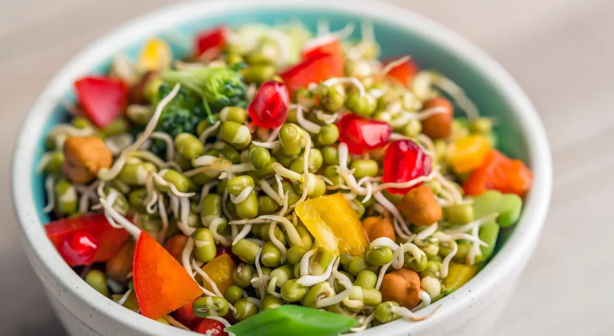 Sprouted Moong Salad