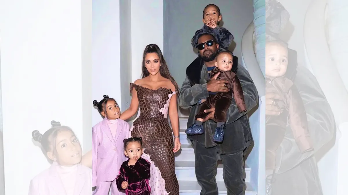 Kim Kardshian and Kanye kids