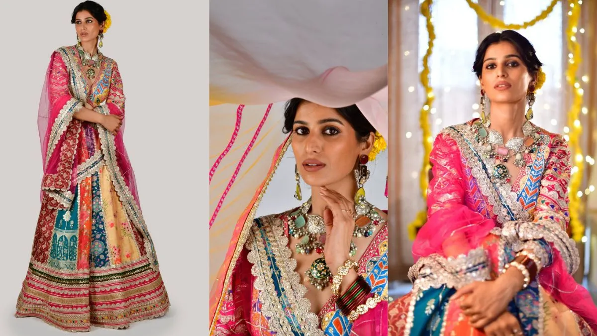 Drape the Dupatta on Both Sides