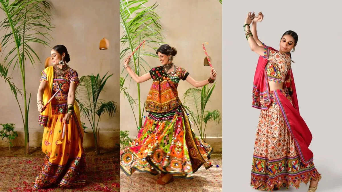 Pin the Dupatta On One Side garba