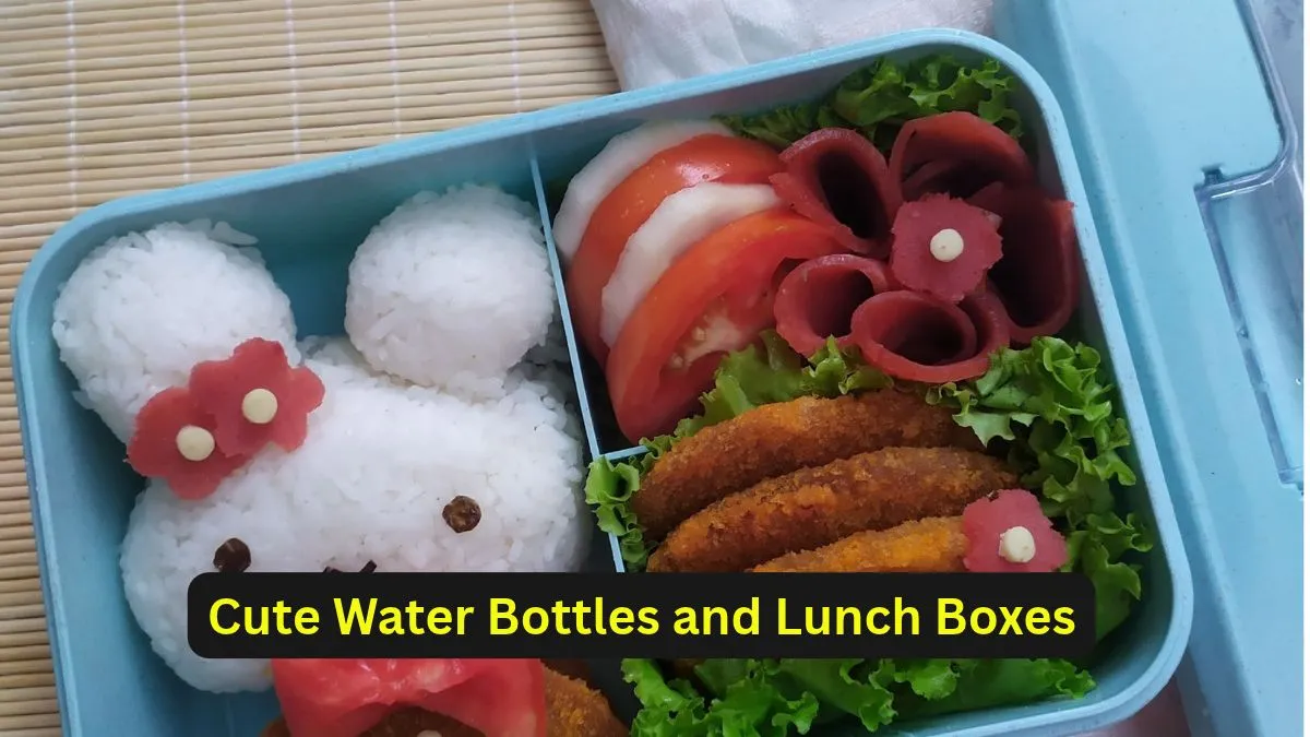 Cute Water Bottles and Lunch Boxes