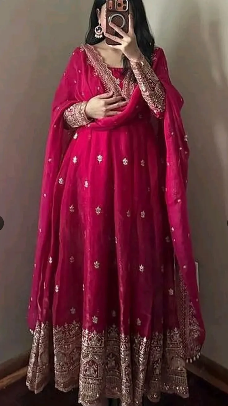 Floor-Length Anarkali Suit