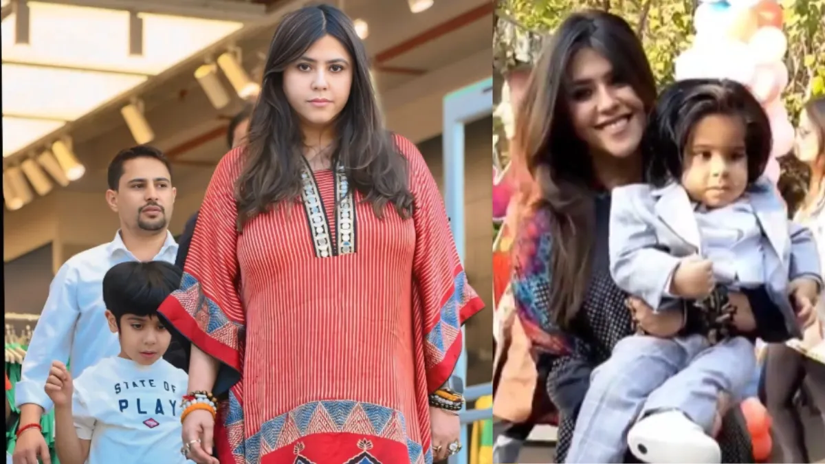 Ekta Kapoor with son