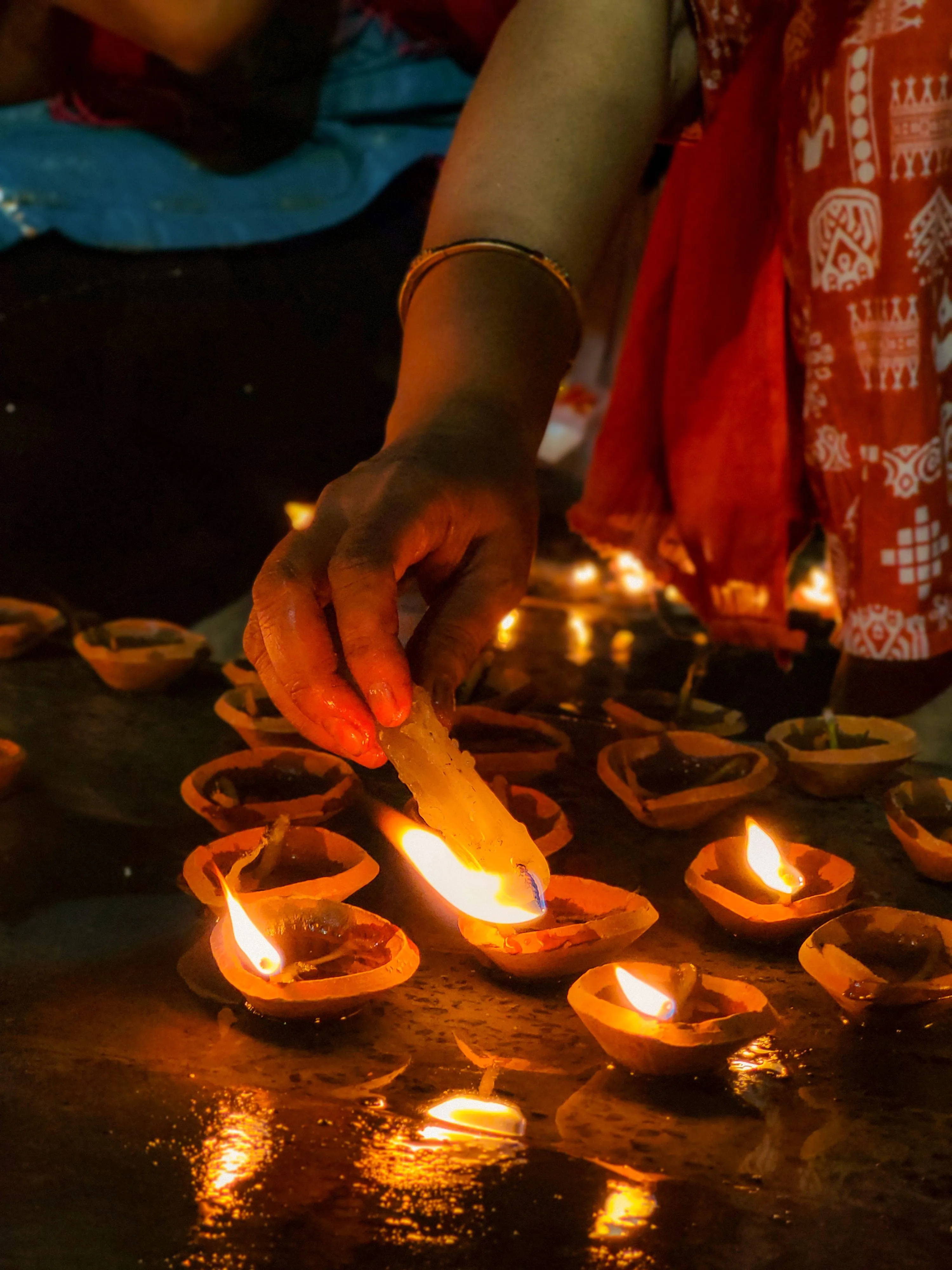 Never light the diya facing South