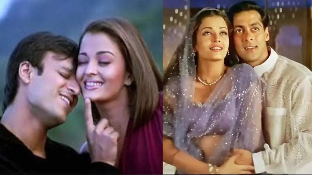 Salman Khan and Vivek Oberoi and Aishwarya Rai