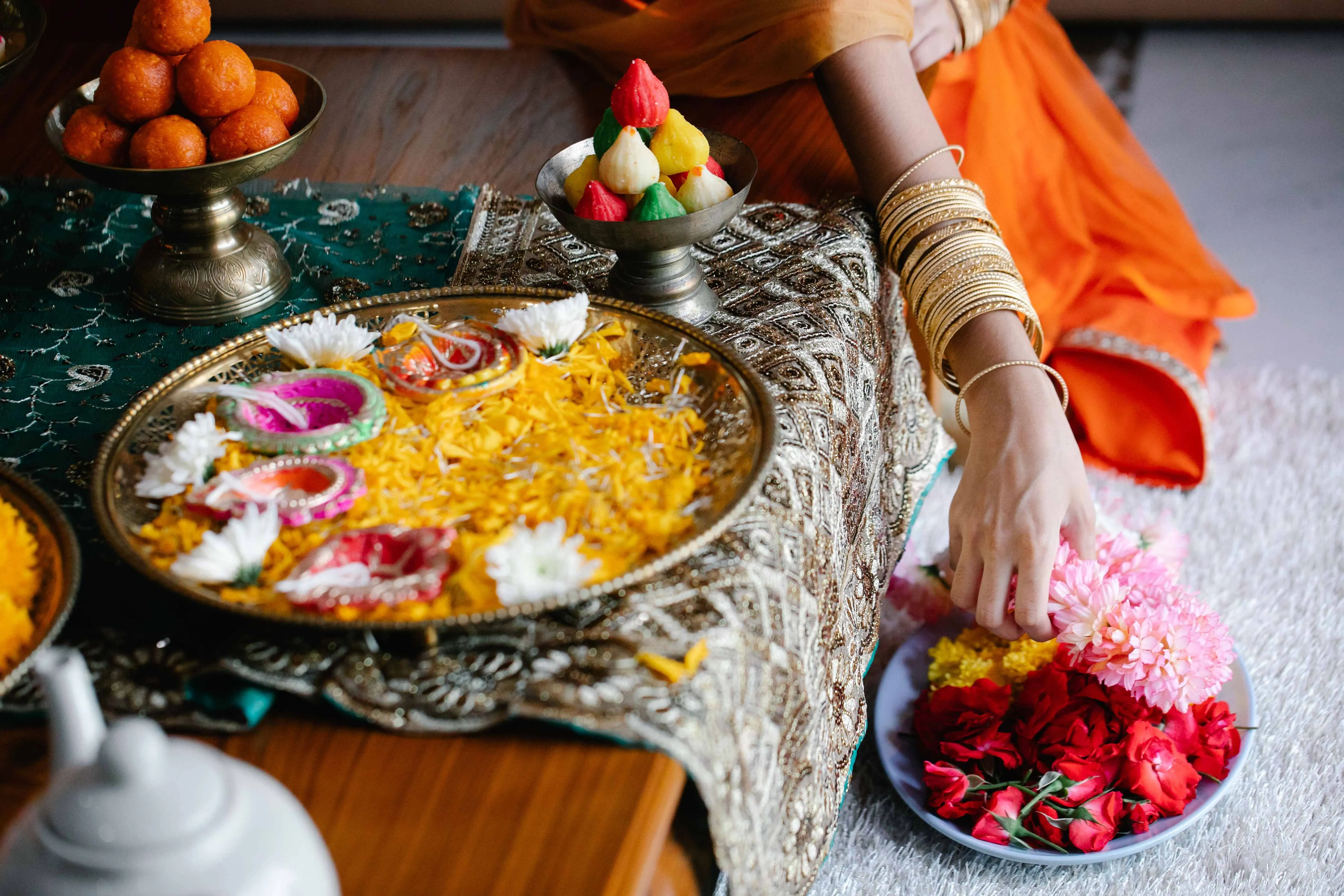 Diwali Puja shrine is the