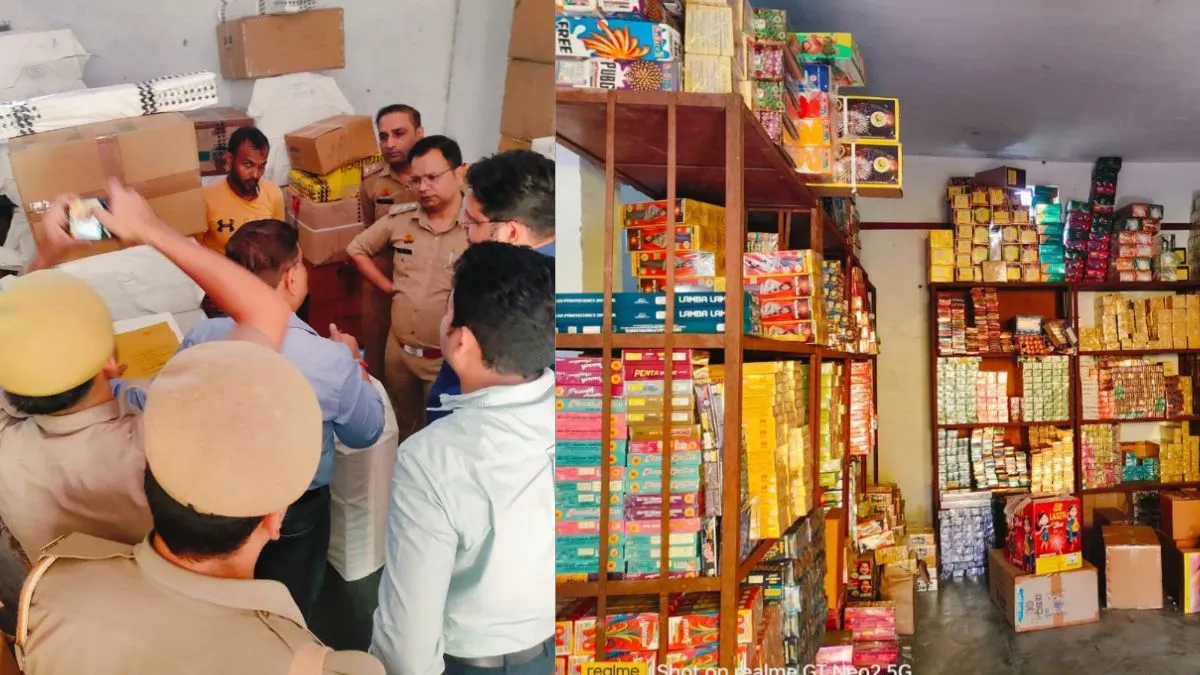 ghaziabad-police-seize-rs-6-crore-worth-of-firecrackers-three-arrested-warehouses-sealed