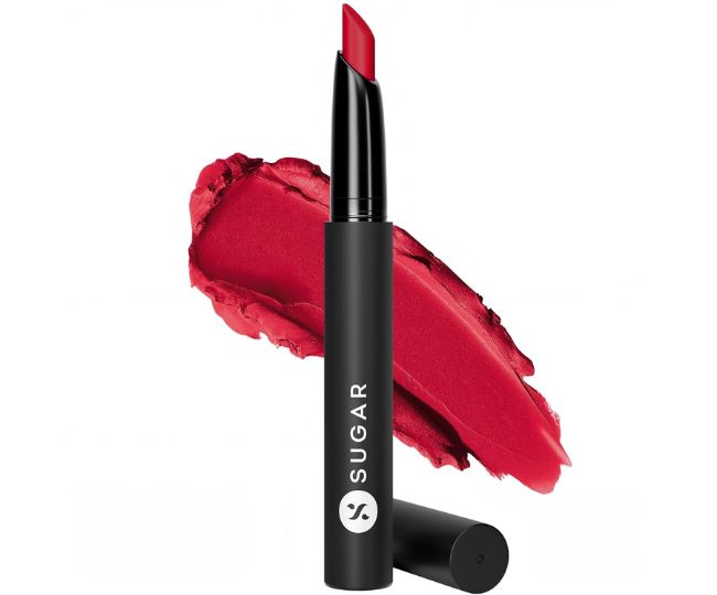SUGAR Cosmetics Matte Attack Lipstick for Women 17 Grateful Red 2gm 