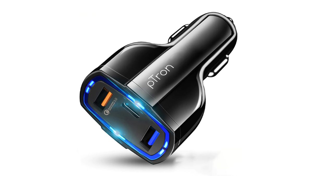 pTron Bullet Pro 36W Type-CPD 3 Port Fast Car Charger Adapter