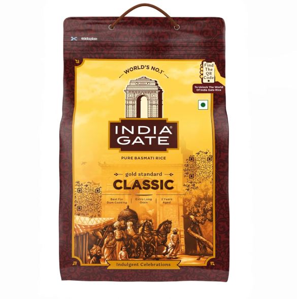 India Gate Basmati Rice Bag, Classic, 5kg