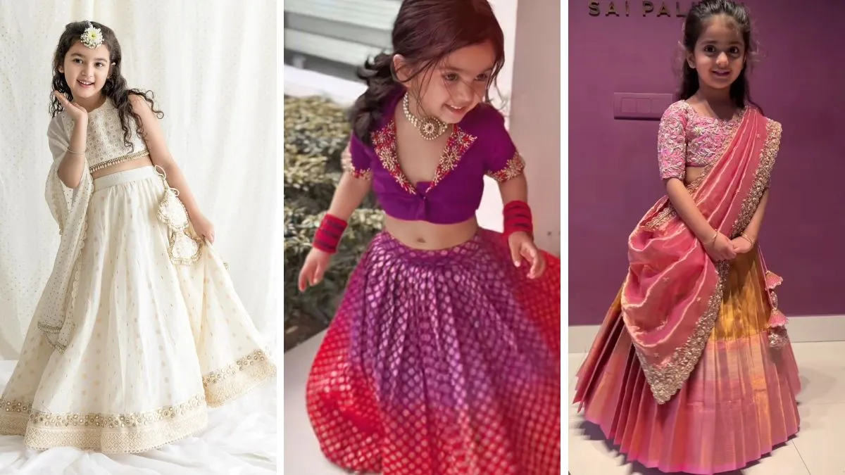 girl dresses for Ganesh Chaturthi