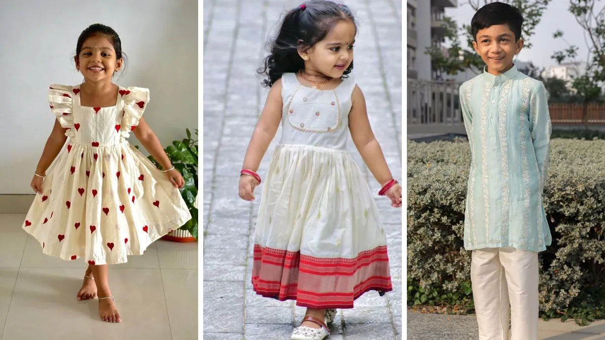 Onam dress for kids