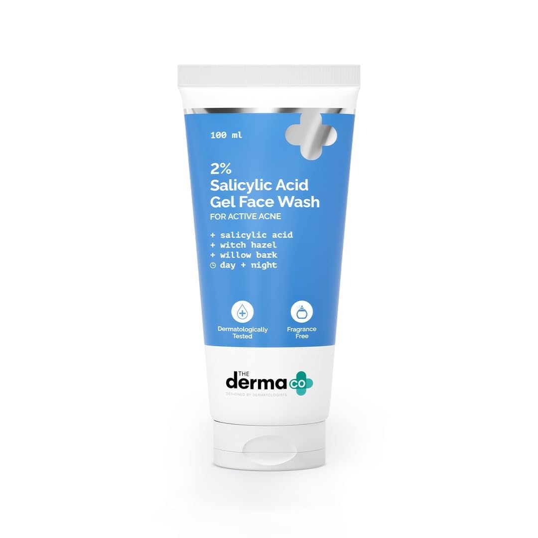 The Derma Co. 2% Salicylic Acid Gel Face Wash | For Oily Skin | With Salicylic Acid & Witch Hazel