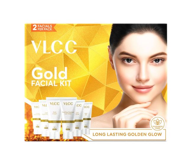 VLCC Gold Facial Kit for Bright & Glowing Skin, 60g