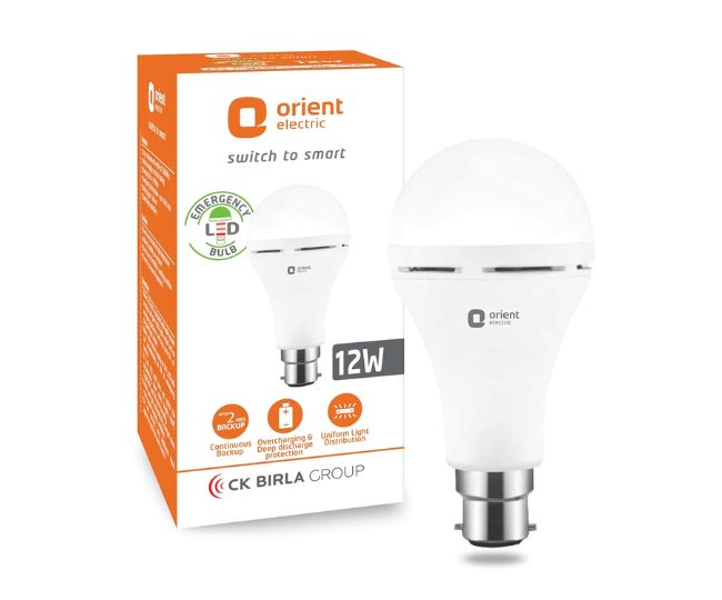 Orient Electric 12W Rechargeable Emergency LED bulb