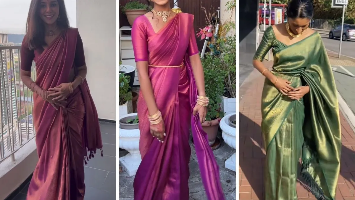kanjivaram saree or women for Ganesh Chaturthi