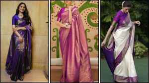 Kanjeevaram saree for Ganesh Chaturthi
