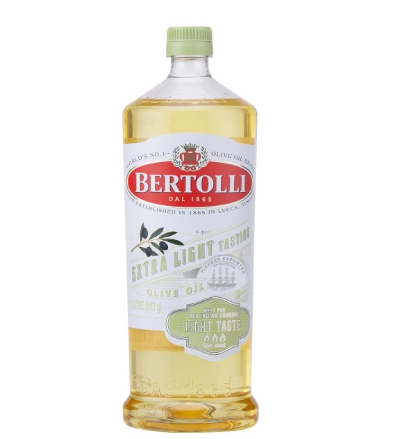 Bertolli Extra Light Tasting Olive Oil- Deep Frying- Neutral Taste-Deep Fry, Shallow Fry -Italian Brand World no 1- From the makers of Figaro-1l Bottle