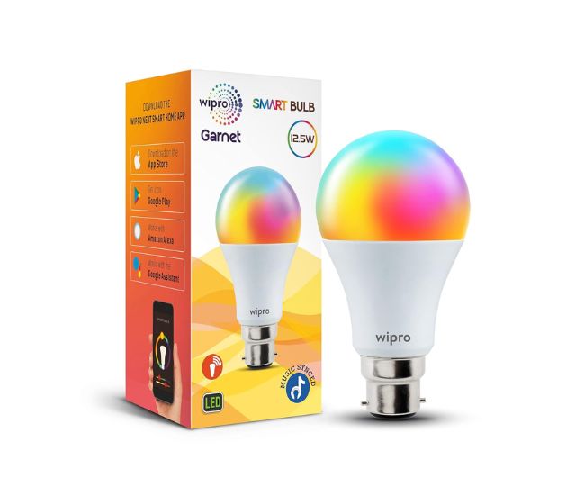 Wipro B22 12.5W Wi-Fi Smart LED Bulb