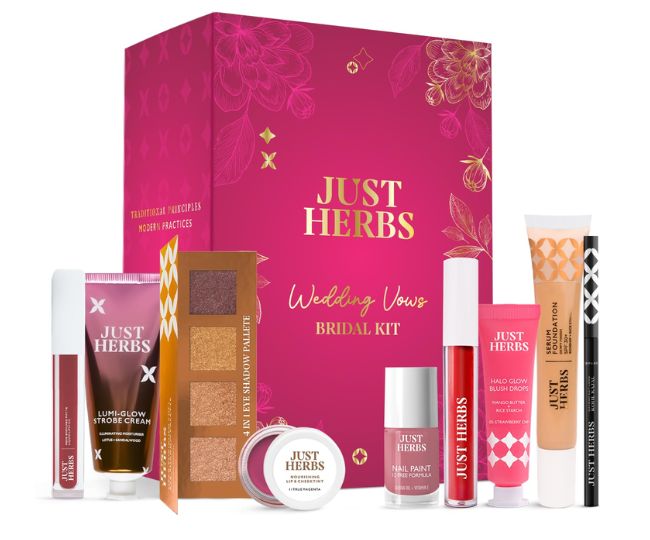 Just Herbs Wedding Kit Glam Essentials with Matte Lipstick