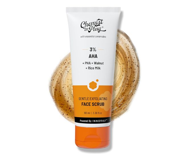 Chemist At Play Gentle Exfoliating Face Scrub with Mandelic Acid & Walnuts