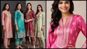 Latest Silk Kurta For Women