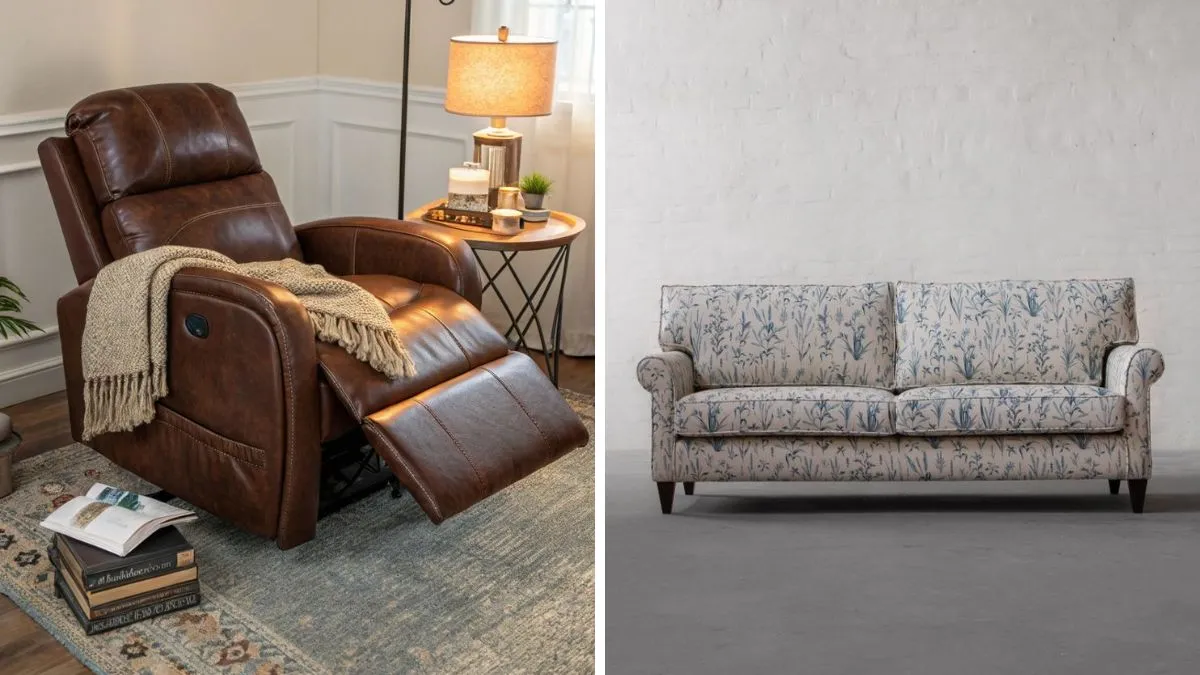 amazon sale on recliner and 3 seater sofa set