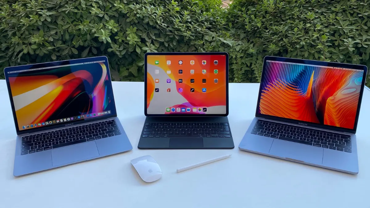 MacBooks and iPads