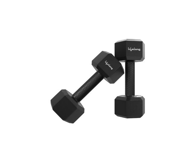 Lifelong PVC Hex Fixed Dumbbells 