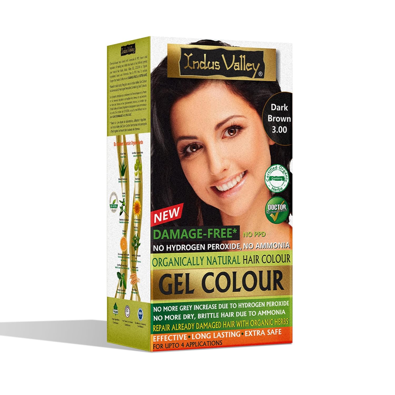 INDUS VALLEY Damage Free Natural Gel Hair Colour for Women